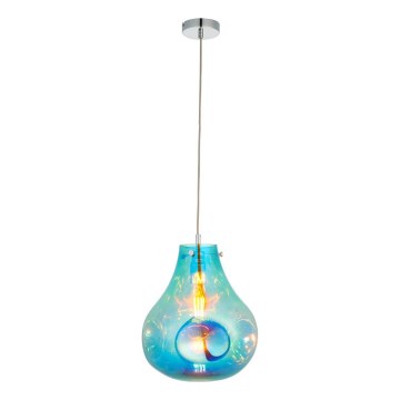 Endon 99791 - Candeeiro suspenso EUROPA 1xE27/10W/230V azul