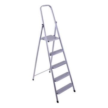 Escada dobrável de 5 degraus 180x51 cm