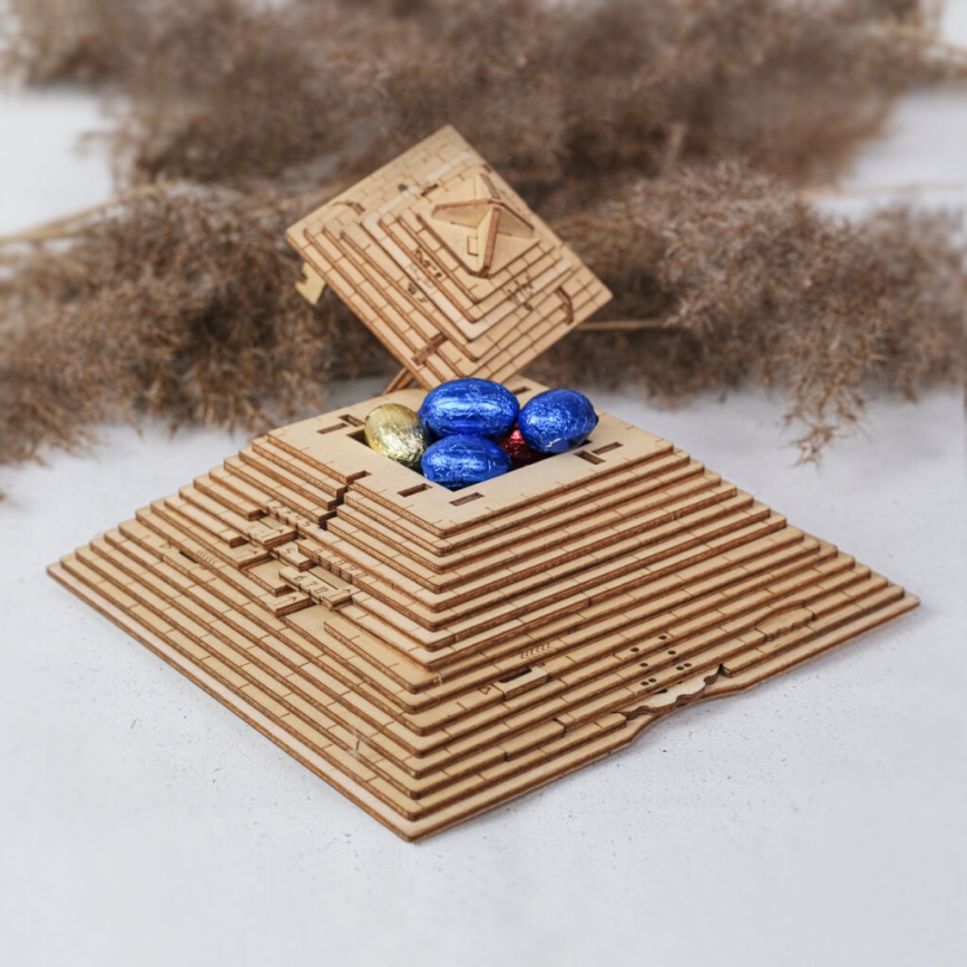 EscapeWelt - 3D puzzle mecânico de madeira Pirâmide