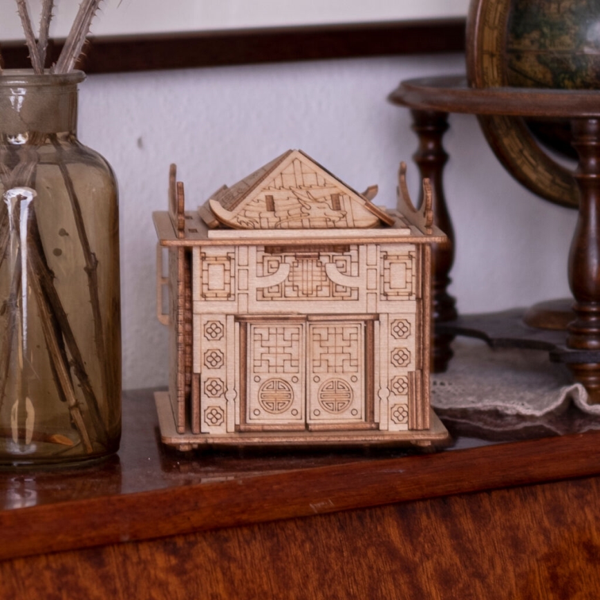 EscapeWelt - Puzzle de madeira Casa do dragão