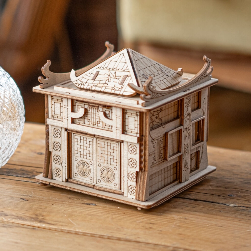 EscapeWelt - Puzzle de madeira Casa do dragão