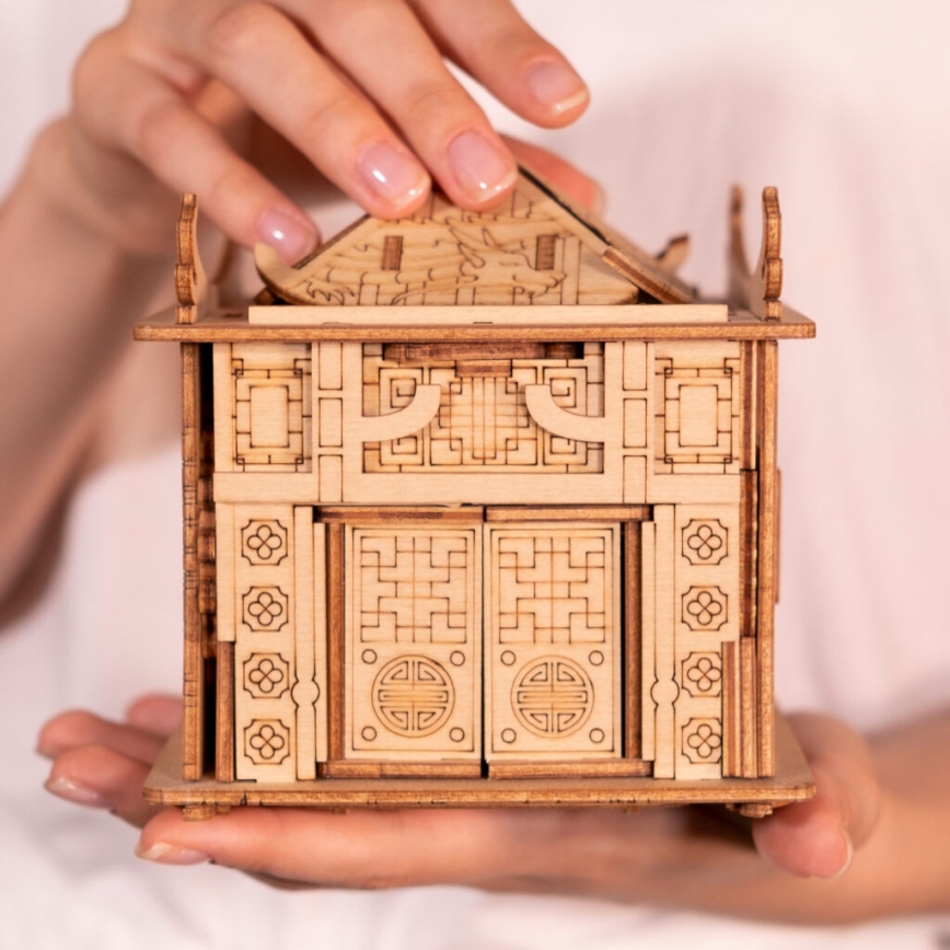 EscapeWelt - Puzzle de madeira Casa do dragão