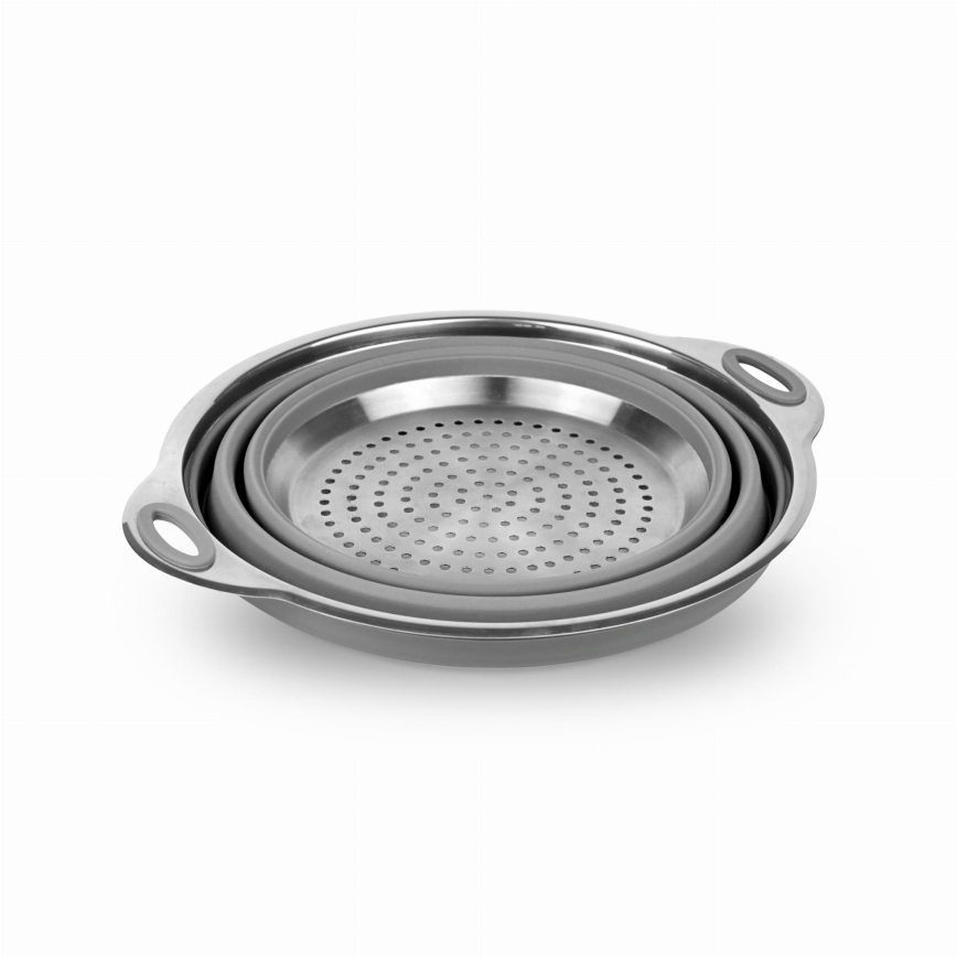 Escorredor dobrável de silicone para viagem