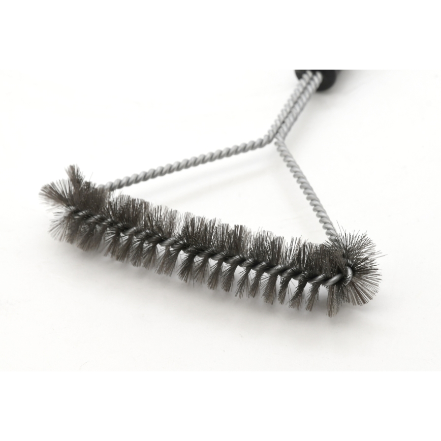 Escova para limpeza de grelhadores em aço inoxidável