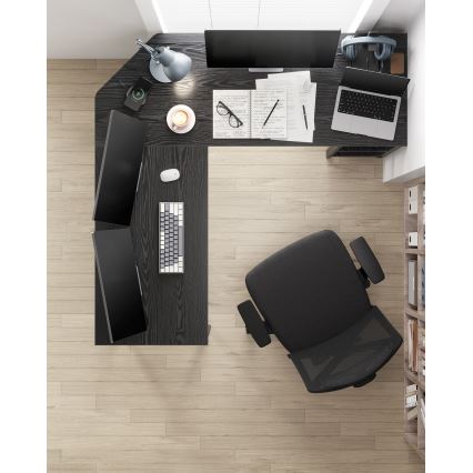 Escrivaninha de canto SOLEA preta