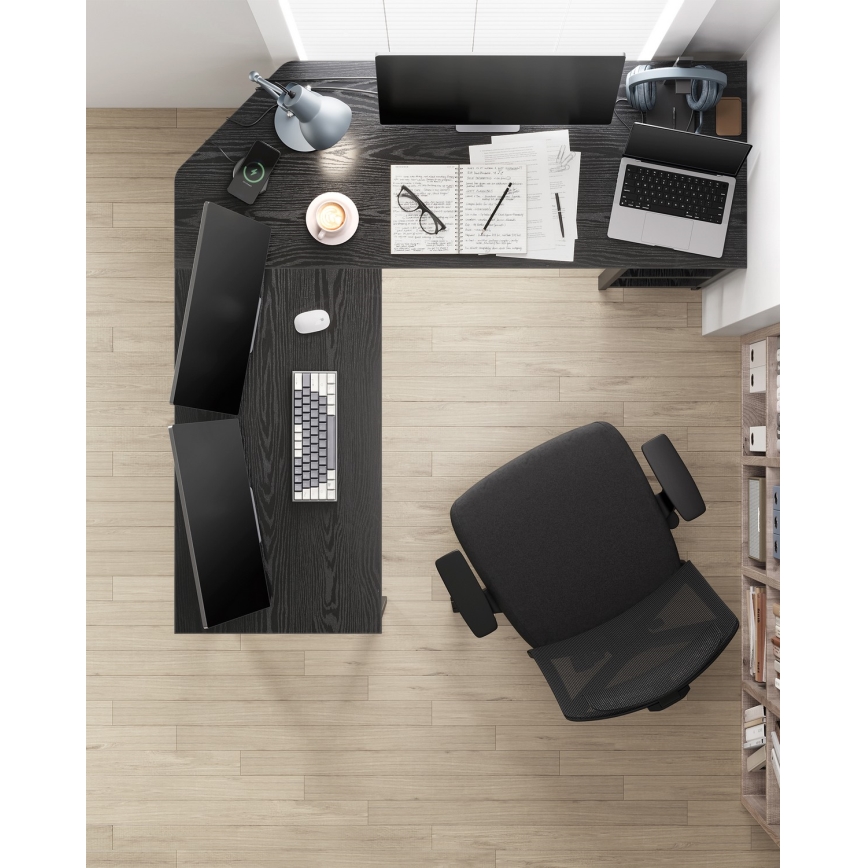 Escrivaninha de canto SOLEA preta