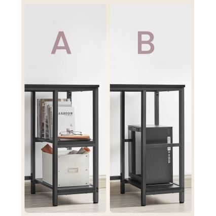 Escrivaninha de canto SOLEA preta