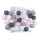 Esfera LED decorativa 30xLED/0,03W/230V šedo-rosa