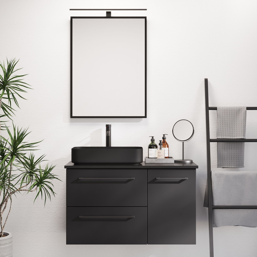 Espelho de casa de banho BORGSTED 60x80 cm preto