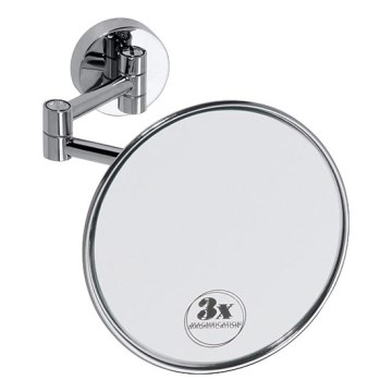 Espelho de maquilhagem 14x14 cm prateado