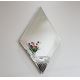 Espelho de parede 68x45 cm prateado
