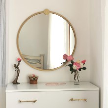 Espelho de parede AYNA 60 cm dourado