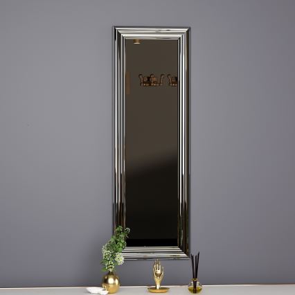 Espelho de parede BOSS 90x30 cm prateado