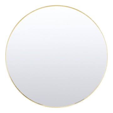 Espelho de parede CHICAGO, Ø 80 cm, dourado