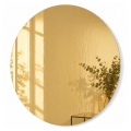 Espelho de parede HOUSEVITAMIN, diâmetro 80 cm, dourado