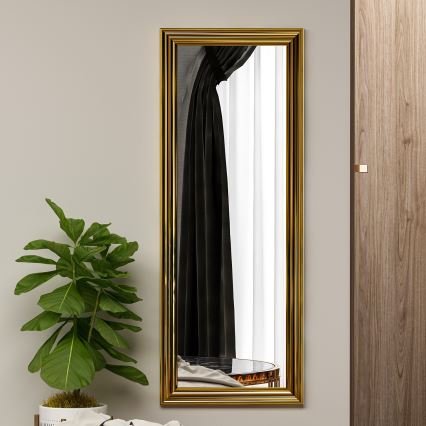 Espelho de parede SMOOTH 105x40 cm dourado
