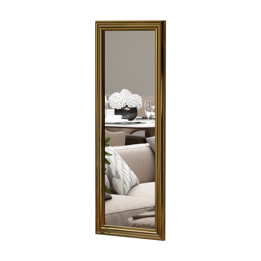 Espelho de parede SMOOTH 105x40 cm dourado