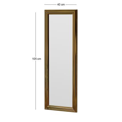 Espelho de parede SMOOTH 105x40 cm dourado