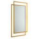 Espelho de parede VIDO 110x80 cm dourado