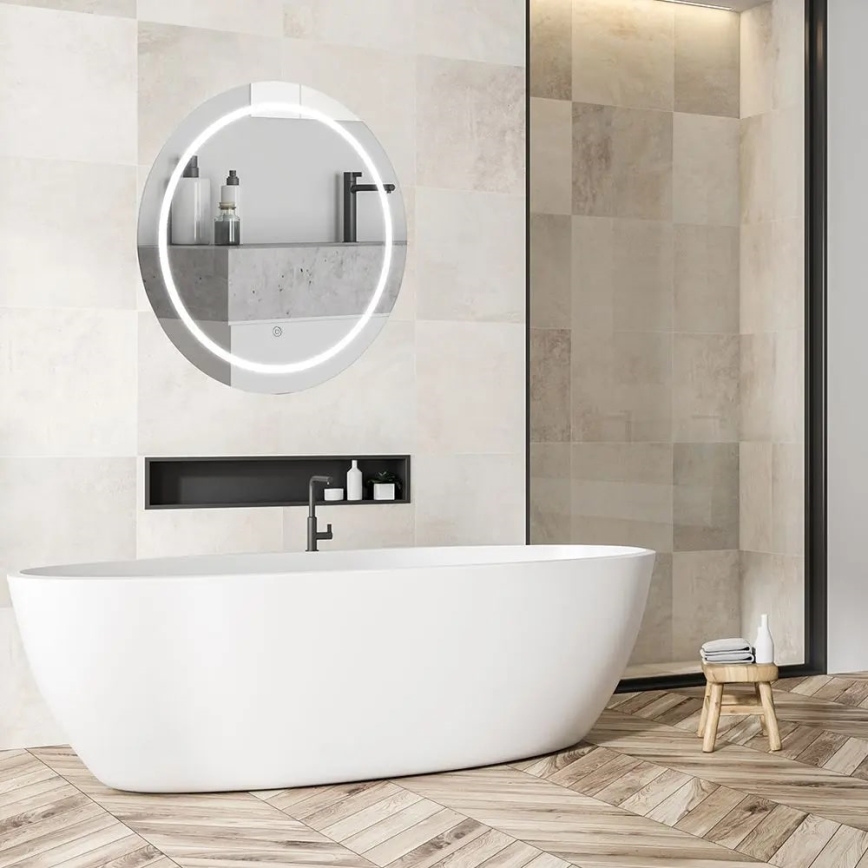 Espelho de casa de banho aquecido com iluminação LED integrada LED/25W/230V IP44 3000K/4000K/6400K