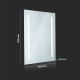 Espelho retroiluminado de casa de banho LED LED/35W/230V IP44 70x50 cm