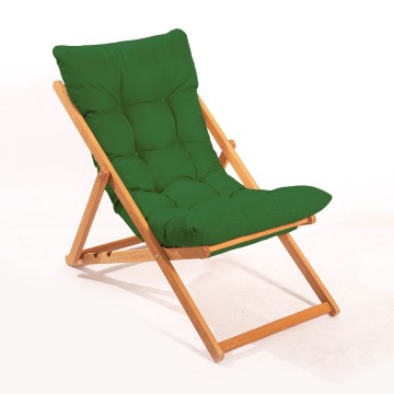 Espreguiçadeira de jardim verde/faia