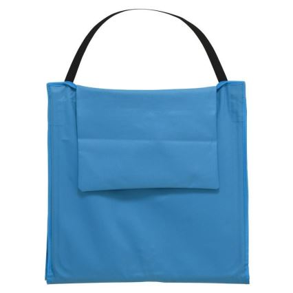 Espreguiçadeira dobrável azul 160x55 cm