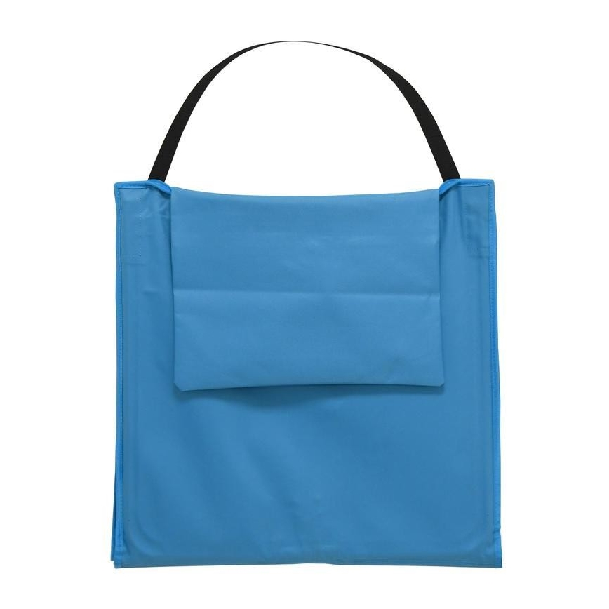 Espreguiçadeira dobrável azul 160x55 cm