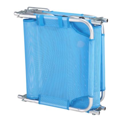 Espreguiçadeira reclinável dobrável SUNO 56x190 cm azul