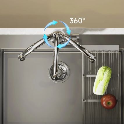 Esquentador de água instantâneo com ecrã LED 3000W/230V IPX4 aço inoxidável