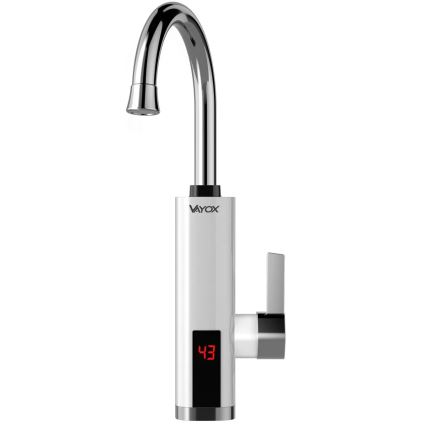 Esquentador de água instantâneo com ecrã LED 3000W/230V IPX4 branco