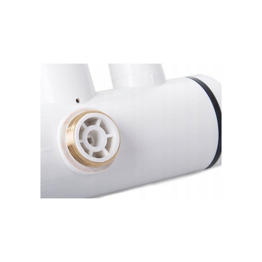 Esquentador de água instantâneo com pulverizador e LCD ecrã 3000W/230V IPX4 branco