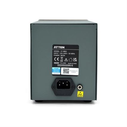 Estação de ar quente e de soldagem com ecrã LCD 800W/230V