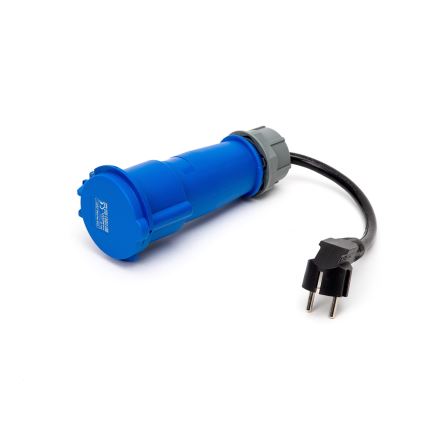 Estação de carregamento de viagem para carros elétricos EV/PHEV AC Tipo 2 32A/230V 7,4kW IP55 5m + adaptador 230V 3,7kW + capa