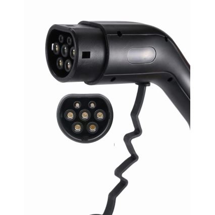 Estação de carregamento de viagem para carros elétricos EV/PHEV AC Type 2 16A/400V 22kW IP55 5m + adaptador 230V 3,7kW + caso