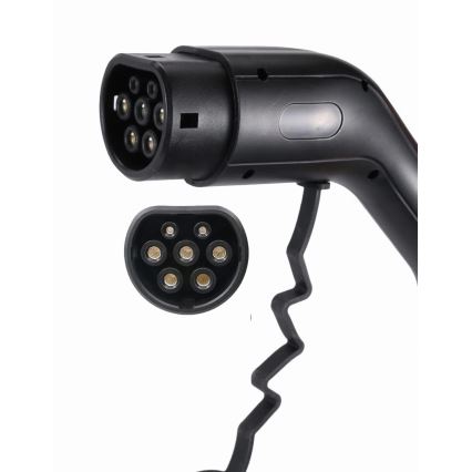 Estação de carregamento portátil para veículos elétricos EV/PHEV AC Tipo 2 16A/380V 11kW IP55 5m + adaptador 230V 3,7kW + estojo