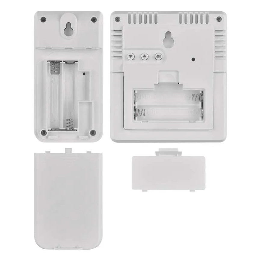 Estação meteorológica 5V (alimentação: 2×AAA + 2×AAA) — preta