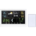Estação meteorológica com ecrã a cores, 5V/2xAAA, branca