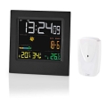 Estação meteorológica com ecrã LCD a cores 230V/3xAAA + 2xAA preto