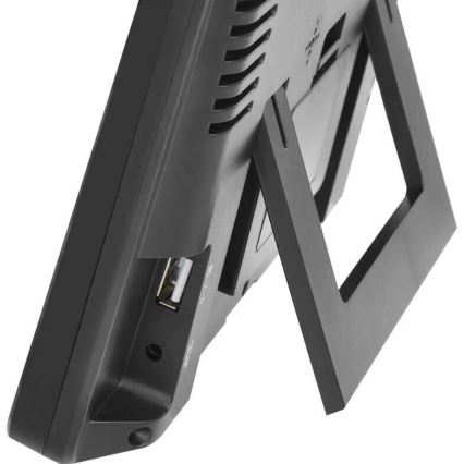 Estação meteorológica com visor LCD GoSmart 230V/3xAAA + 2×AAA Wi-Fi Tuya preto