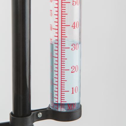 Estação meteorológica de jardim 3 em 1 145 cm preta