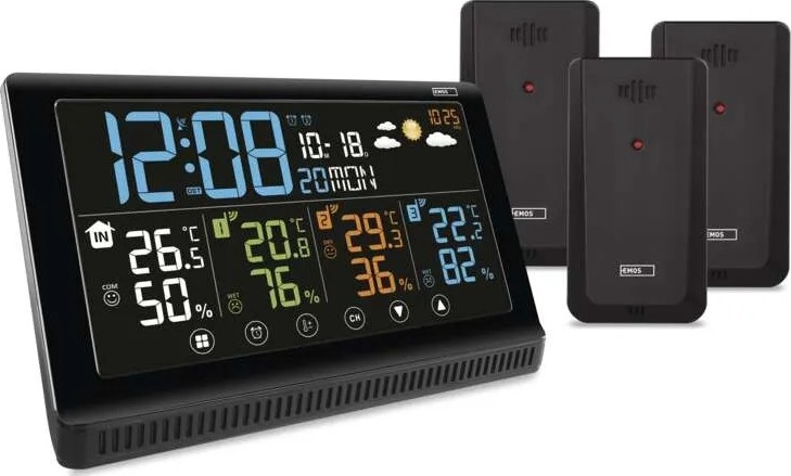 Estação meteorológica sem fios 5V/3xAAA + 2xAAA