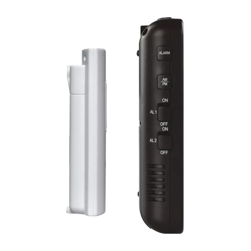 Estação meteorológica sem fios com alarme 3xAA + 2xAAA preto