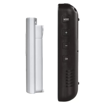 Estação meteorológica sem fios com alarme 3xAA + 2xAAA preto