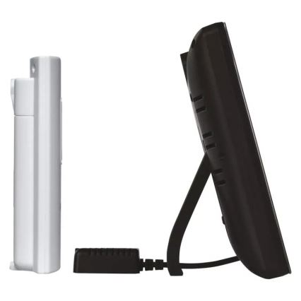 Estação meteorológica sem fios com alarme 5V/3xAAA + 2xAAA preto