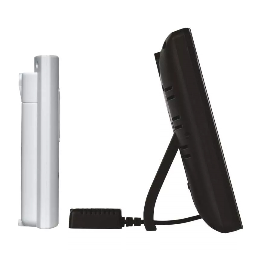 Estação meteorológica sem fios com alarme 5V/3xAAA + 2xAAA preto