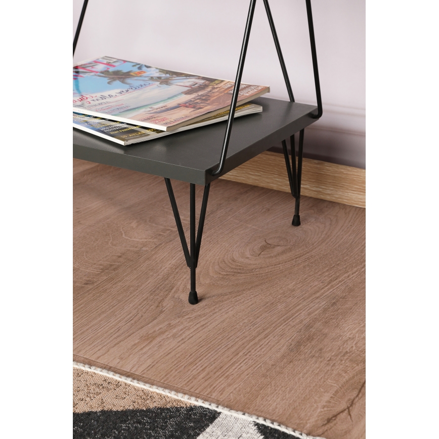 Estante BALABAN 165x48 cm antracite/preto