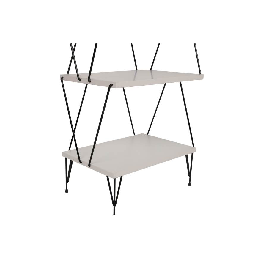 Estante BALABAN 165x48 cm branco/preto