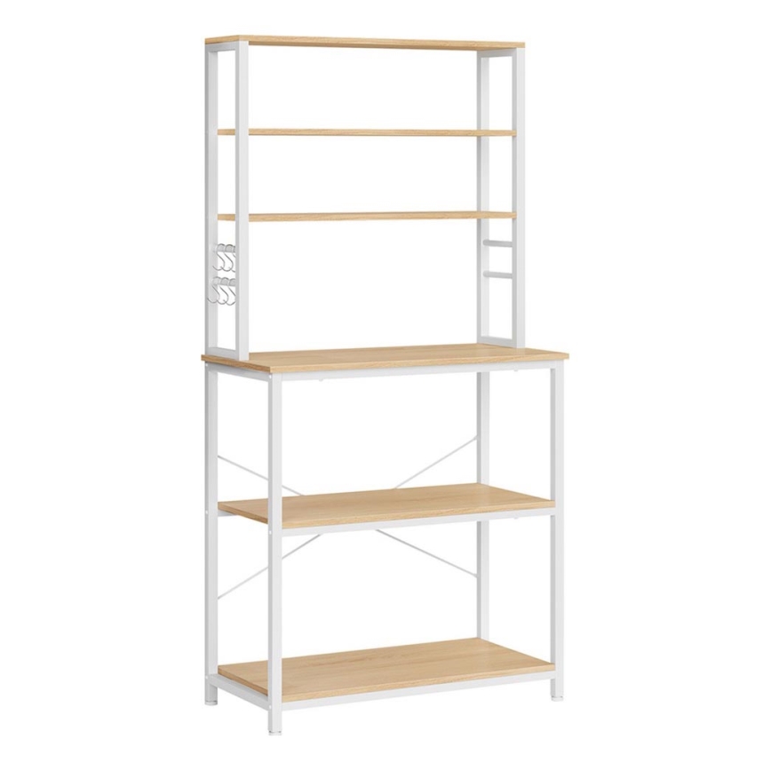 Estante de cozinha MARGE, castanho/branco