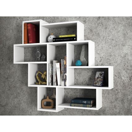 Estante de parede PAROLA 103,5x115,5 cm branco